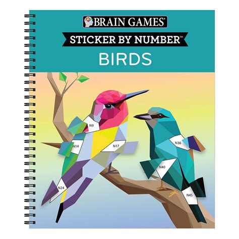 Brain Games Sticker By Number Birds Pilbooks