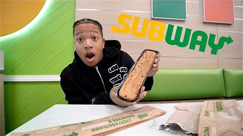 Trying Subway Most Hyped Footlong Cookie Watch Full Video Youtube