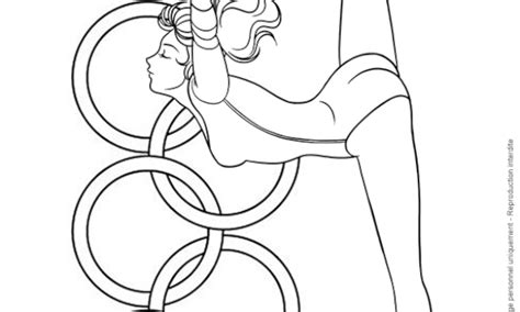 Coloriage 06 Jeux Olympiques Gymnastique Sur