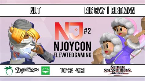 NJoyCon 2 Nut Sheik VS BIG GAY Birdman Ice Climbers SSBM