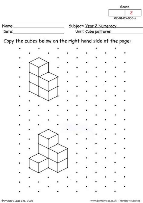 Draw 3D Shapes Worksheet