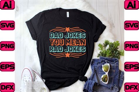 Dad Jokes You Mean Rad Jokes Graphic By Craftlab98 Creative Fabrica