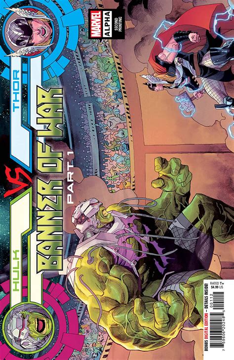 Hulk Vs Thor Banner Of War Alpha 1 One Shot Cover H 2nd Ptg Martin