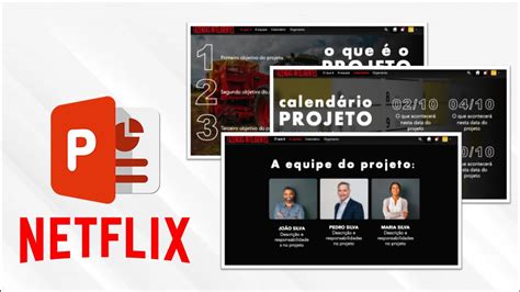 Como fazer apresentação NETFLIX no Powerpoint Passo a passo completo