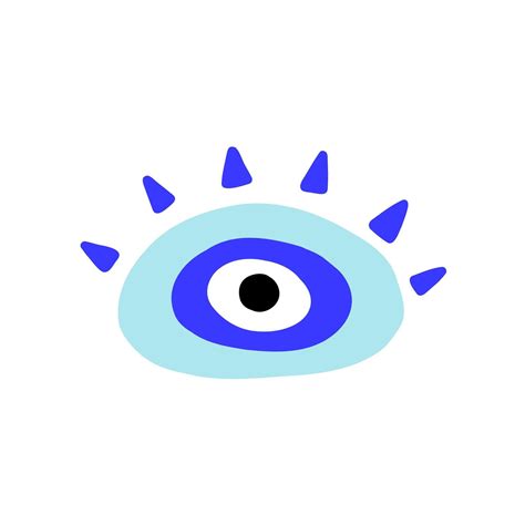 eye evil turkish bead blue symbol art  vector art  vecteezy