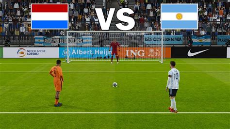 Netherlands Vs Argentina Penalty Shootout Fifa World Cup 2026 Messi Vs Depay Pes