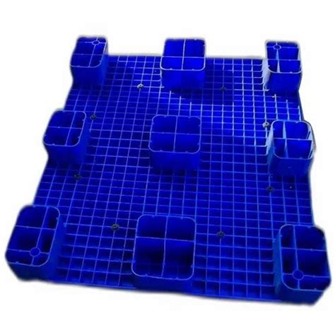 Used Blue Plastic Pallets, For Industrial, Capacity: 600 Kg at Rs 590 ...