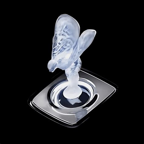 Spirit of Ecstasy Crystal Statue Illuminated - RR Hood Ornament