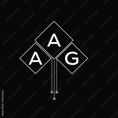 Aag Letter Logo Design With White Background In Illustrator Aag Vector