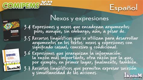 Expresiones y nexos que encadenan argumentos recursos lingüísticos y