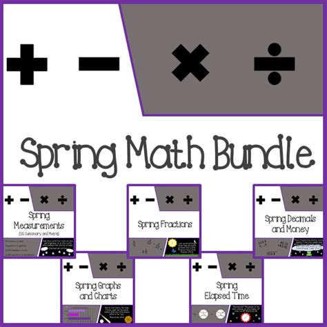 Spring Math Bundle Made By Teachers