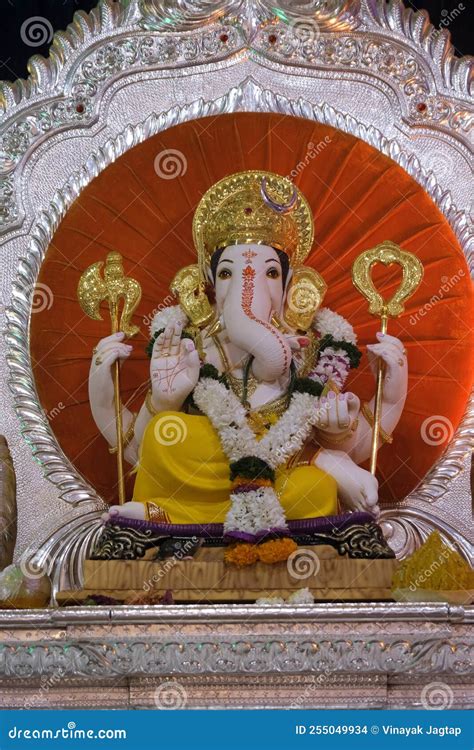 Pune, Maharashtra, 1 September 2022, People and Devotee at Famous Kasba Ganpati during Ganpati ...