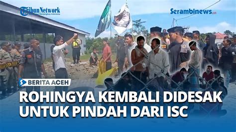 Aliansi Mahasiswa Dan Masyarakat Aceh Timur Demo Isc Minta Rohingya