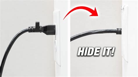 How To Hide Any Electrical Plug Inside Your Outlet Wall Diy Youtube