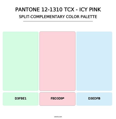 Pantone 12 1310 Tcx Icy Pink Color Palettes