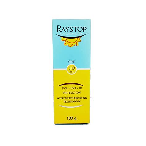 Raystop Sunscreen Lotion Spf 50 Uva Uvb Ir Protection With Water