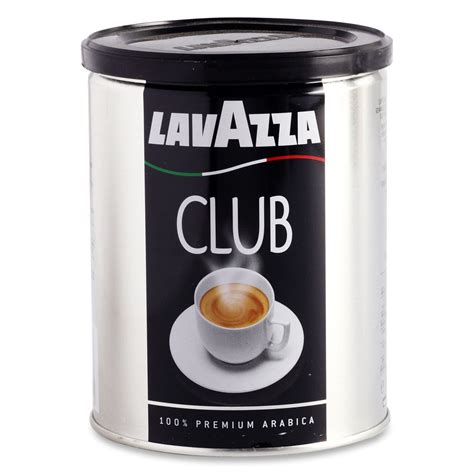 LAVAZZA Club Café moulu 100 arabica boîte métal 250g pas cher Auchan fr