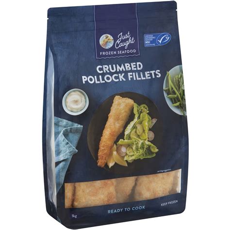 Just Caught Crumbed Pollock Fillets 1kg Woolworths