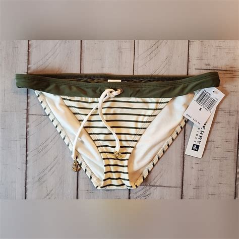 Sperry Swim Nwt Sperry Topsider Ivy Green Bikini Bottom Size Small