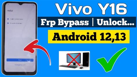 VIVO Y16 FRP BYPASS Android 12 New Update 2024 Vivo Y16 Google Account