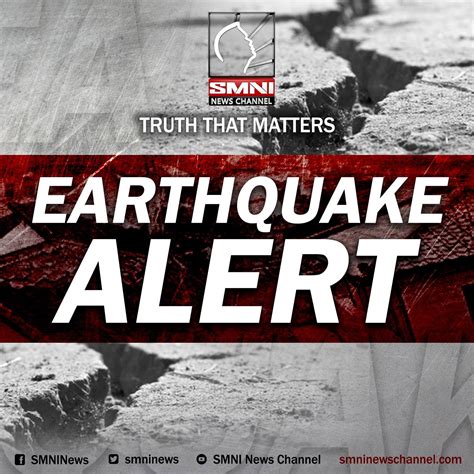 Smni News On Twitter Alert Niyanig Ng Magnitude Na Lindol Ang