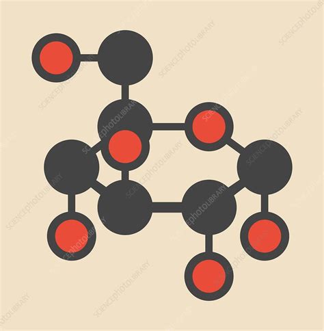 Glucose Sugar Molecule Stock Image F012 5745 Science Photo Library