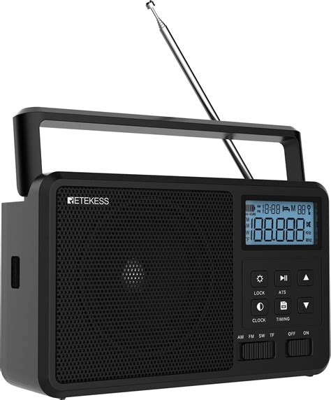 Retekess TR638 Radio Portable AM FM SW avec Affichage LCD Réglage