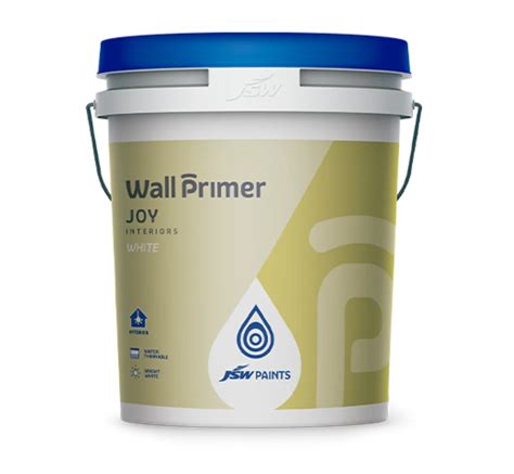 JSW Wall Primer Joy Interior Paint Packaging Size 20L At Rs 1800