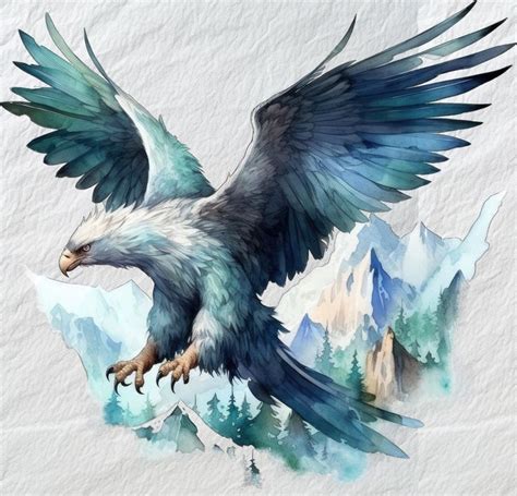 Griffon Mountain Majesty Custom Griffon Mountain Painting Majestic