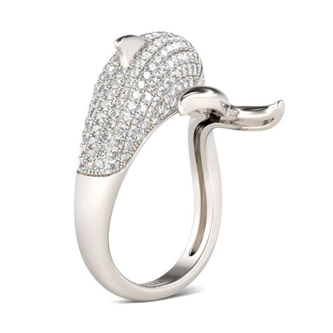 Jeulia Dolphin Shape Sterling Silver Ring Jeulia Jewelry