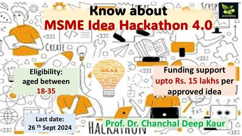 Know About MSME Idea Hackathon 4 0 YouTube