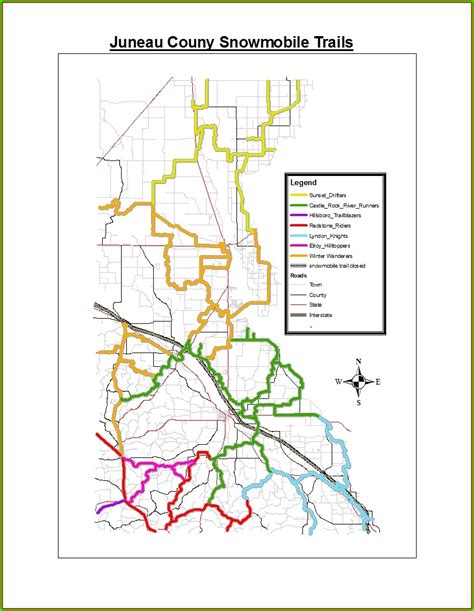 Vilas County Snowmobile Trail Map | Printable Templates Free