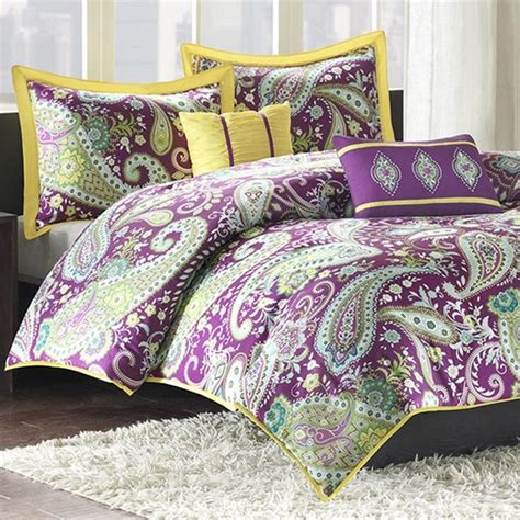 Melissa Twin XL Comforter Set Purple For Students Living In Dorm Rooms