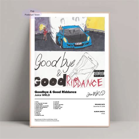 Gx146 Juice Wrld Goodbye And Good Riddance Album Music Poster Prints Canvas Painting Wall Art