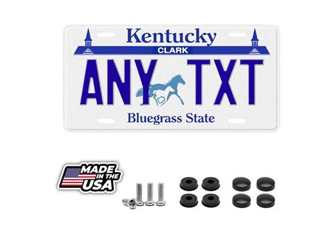 Kentucky Bluegrass State Personalized Custom License Plate Your Name Any Text Custom 12 X 6 Etsy