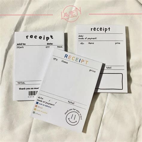 Minimalist Receipt Invoice Pad Shopee Philippines