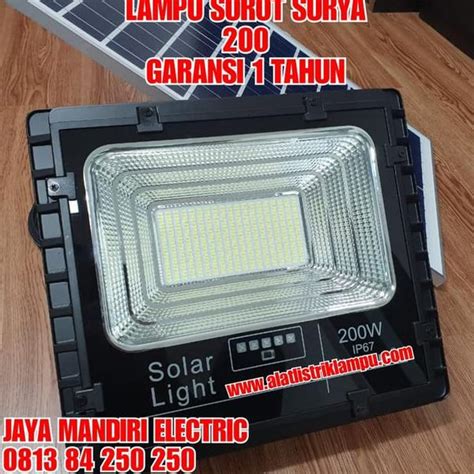 Jual Lampu Sorot Led Tenaga Surya Watt Solar Cell Panel Watt