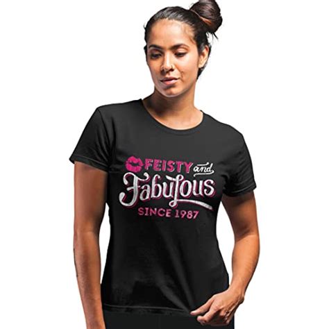 Feisty And Fabulous Birthday Shirts For Women Shirts For 35th