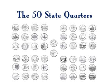 50 State Quarters Clip Art State Quarter Clip Art Coins Clip Art Money ...