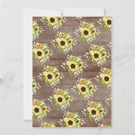 Autumn Sunflower Bridal Lingerie Shower Invitation Zazzle