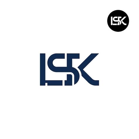 Dise O Del Logotipo De La Letra Lsk Monograma Vector Premium