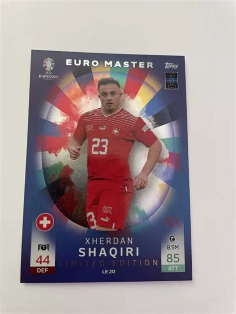 TOPPS EM 2024 Match Attax Karte Limited Edition Euro Master Xherdan