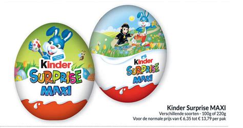 Kinder Surprise Maxi 100g Promotie Bij Intermarché