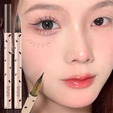 Silkworm Eyeliner Pen Natural Brown Lying Silkworm Pencil Waterproof Outline Eye Shadow Pen