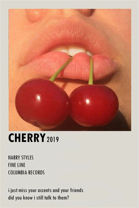 Cherry Poster Harry Styles Poster Harry Styles Harry Styles Songs