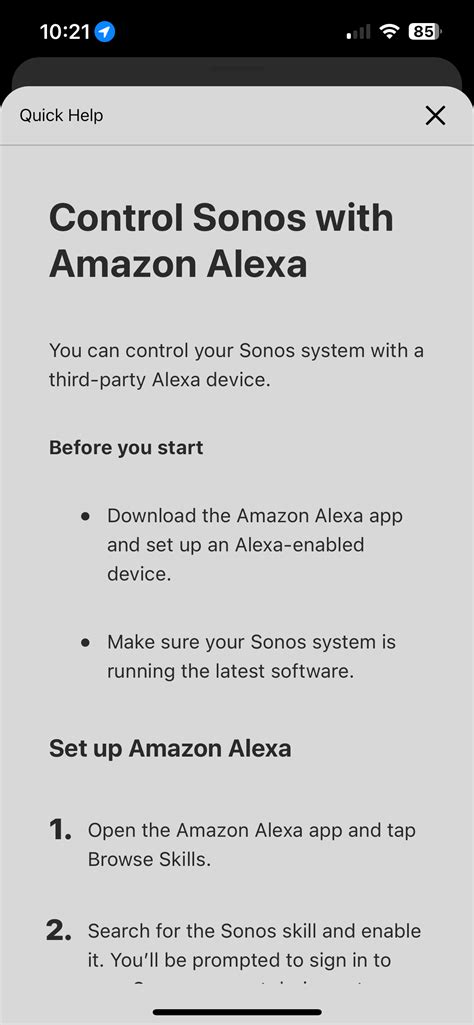 Unable to setup alexa | Sonos Community