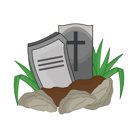 illustration of grave 43268842 Vector Art at Vecteezy