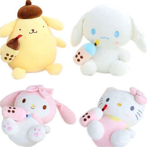 New My Melody Plush Toy Cinnamoroll Kitty Kuromi Sanrio Cute Doll Plush