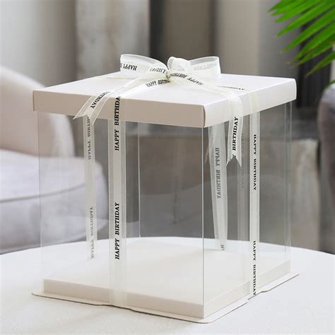 Simple Transparent Cake Box Wholesale | Custom Cardboard Boxes