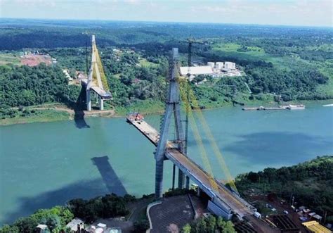 Obra Da Ponte Da Integração Brasil Paraguai Chega A 82 De Execução